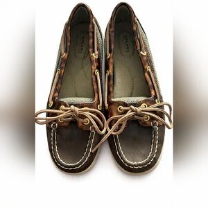 Sperry Women's Boat Shoes Cheetah Design Coastal Whimsy Resortwear